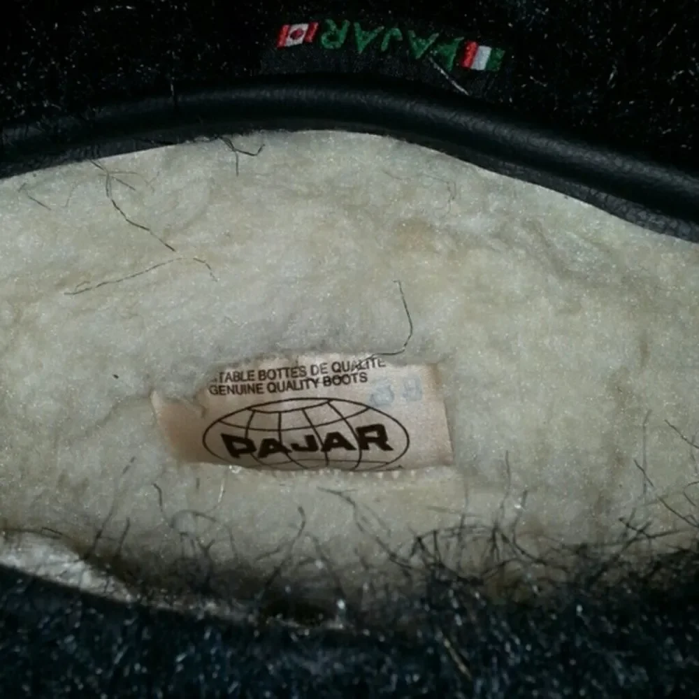 Brand New Vegan Fur Pajar Black Yeti‎ Chewbacca Apres-Ski Boots in Box Vintage 8